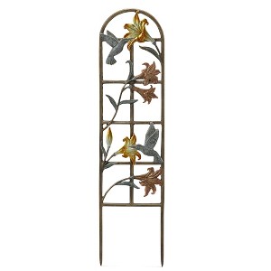 SPI Home Narrow Hummingbird Trellis – 34" Tall Decorative Garden Accent with Ground Spikes for Outdoor Display - 1 of 4