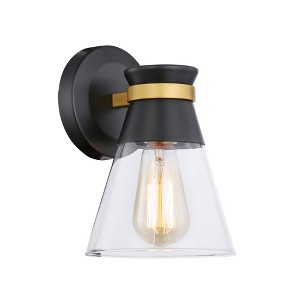 Artcraft Lighting Kanata 1 - Light Sconce in  Black/Brushed Brass - 1 of 4