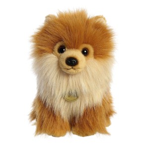 Aurora Small Pomeranian Pup Miyoni Tots Adorable Stuffed Animal Brown 9" - 1 of 4