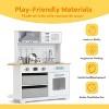 Kitchen Playset with Toy Storage and Drawers, Pretend Play Kitchen with Stove, Oven, Sink - 3 of 4
