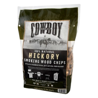 Cowboy 180 cu in Natural Hickory Smoking Wood Chips