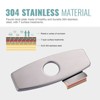 WOWOW Bathroom Faucet Deck Plate for 1 to 3 Hole Vanity Sink, 304 Stainless Steel Cover Plate - 4 of 4