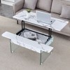 NicBex 43.3 Inch Rectangle Lift Top Coffee Table with 1 Hidden Storage Compartments for Living Room,Bedroom - 2 of 4