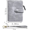 BEAFUP Womens Bifold Wallets,RFID Blocking Leather Wallet with 15 Card Slots and ID Window & Zipper Coin Purse for Daily Use,Commuting - 3 of 4