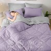 Bedsure Comforter Set – Bed in a Bag with Contrast Color Solid Design, Soft All-Season Bedding Set - 2 of 4