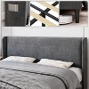 Upholstered Bed Frame with Wingback Headboard, Velvet Upholstery Platform Bed, No Box Spring Needed, Wood Slats Support, Easy Assembly - 4 of 4