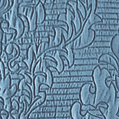 Victoria Damask Textured Blue Twin Bedspread