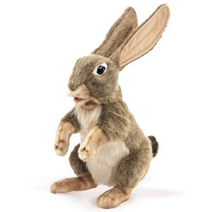 Folkmanis Puppets Jack Rabbit Hand Puppet - 3200 - 1 of 4