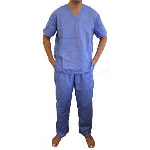 Tropi Unisex Scrub Sets Medical Scrubs Mens Scrubs (Ceil New, Small) - 1 of 3