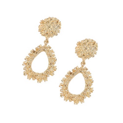 SOHI Women's Corroded Drop Earrings