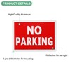 Unique Bargains Aluminum Reflective Durable Waterproof Street NO Parking Sign Without P - 2 of 4