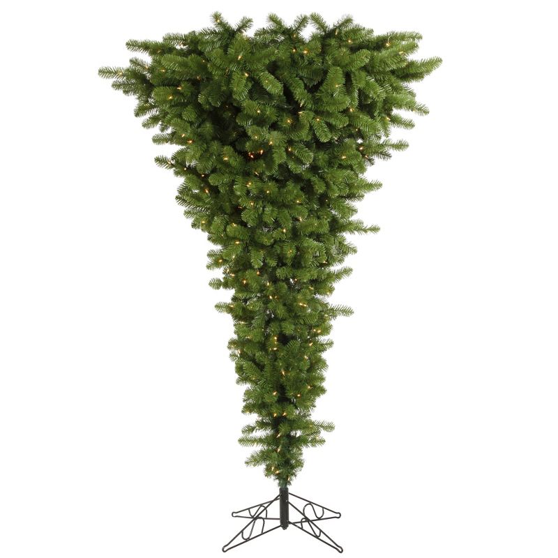 Vickerman Green American Upside Down Artificial Unique Tree, 1 of 4