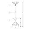 71 Coat Rack With Umbrella Holder Dark Cherry - Everyroom : Target