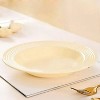 LunaLulinlk Western Plate,White Dinner Plates,12-inch,Durable Ceramic,round Edge Everyday Use, Plastic,White - 2 of 4