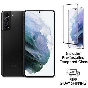 Refurbished Samsung Galaxy S21+ Plus 5G G996U (Fully Unlocked) 128GB Phantom Black (Grade A)w/ Pre-Installed Tempered Glass - 1 of 4