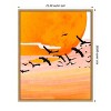 Amanti Art Time Flies Bird Sunset by Uma Gokhale Framed Canvas Wall Art - 3 of 4