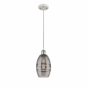 Vaz - 1 Light Cord Hung Mini Pendant In Industrial Style-8.13 Inches Tall and 5.88 Inches Wide - 1 of 1
