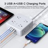 Itopfox Surge Protector Power Strip with 6 Ft Flat Plug Extension Cord, 8 Outlets & 4 USB Ports (1 USB C), 3 Side Outlet Extender for Home Office - 4 of 4