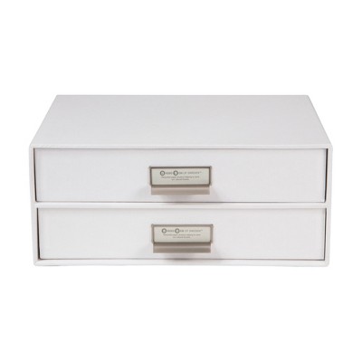 Birger 2 Drawer File Box White - Bigso Box of Sweden