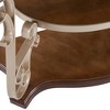 26.2" MDF & Birch Veneer End Table with Marble Paper Top and Middle Shelf for Living Room and Entryway - 4 of 4