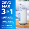 Zevo Flying Insect Indoor Light Fly Trap Starter Kit, Catches House Flies, Fruit Flies, Gnats & More - 1 Trap + 2 Refills - 2 of 4
