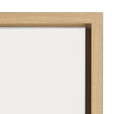 Colorful Abstract Canvas Print with Natural Frame, 23x33