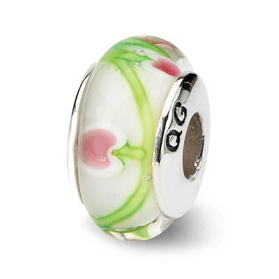 Black Bow Jewelry Multicolored Glass Sterling Silver Bead Charm