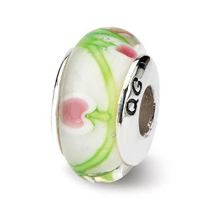 Black Bow Jewelry Multicolored Glass Sterling Silver Bead Charm - 1 of 3