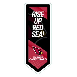 Evergreen Ultra-Thin Glazelight LED Wall Decor, Pennant, Arizona Cardinals- 9 x 23 Inches Made In USA - 1 of 4