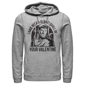 Men's Star Trek: The Original Series Spock Always Shall Be Valentine Pull Over Hoodie - 1 of 4