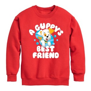 Boys' - Bubble Guppies - A Guppy's Best Friend Graphic Long Sleeve Fleece Sweatshirt - 1 of 4