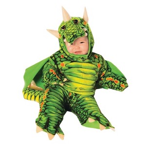 Halloween Express Toddler Dragon Costume - Size 18-24 Months - Green - 1 of 2