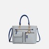 MKF Collection Julia Vegan Leather Color-block Women’s Satchel Bag by Mia k - 2 of 4