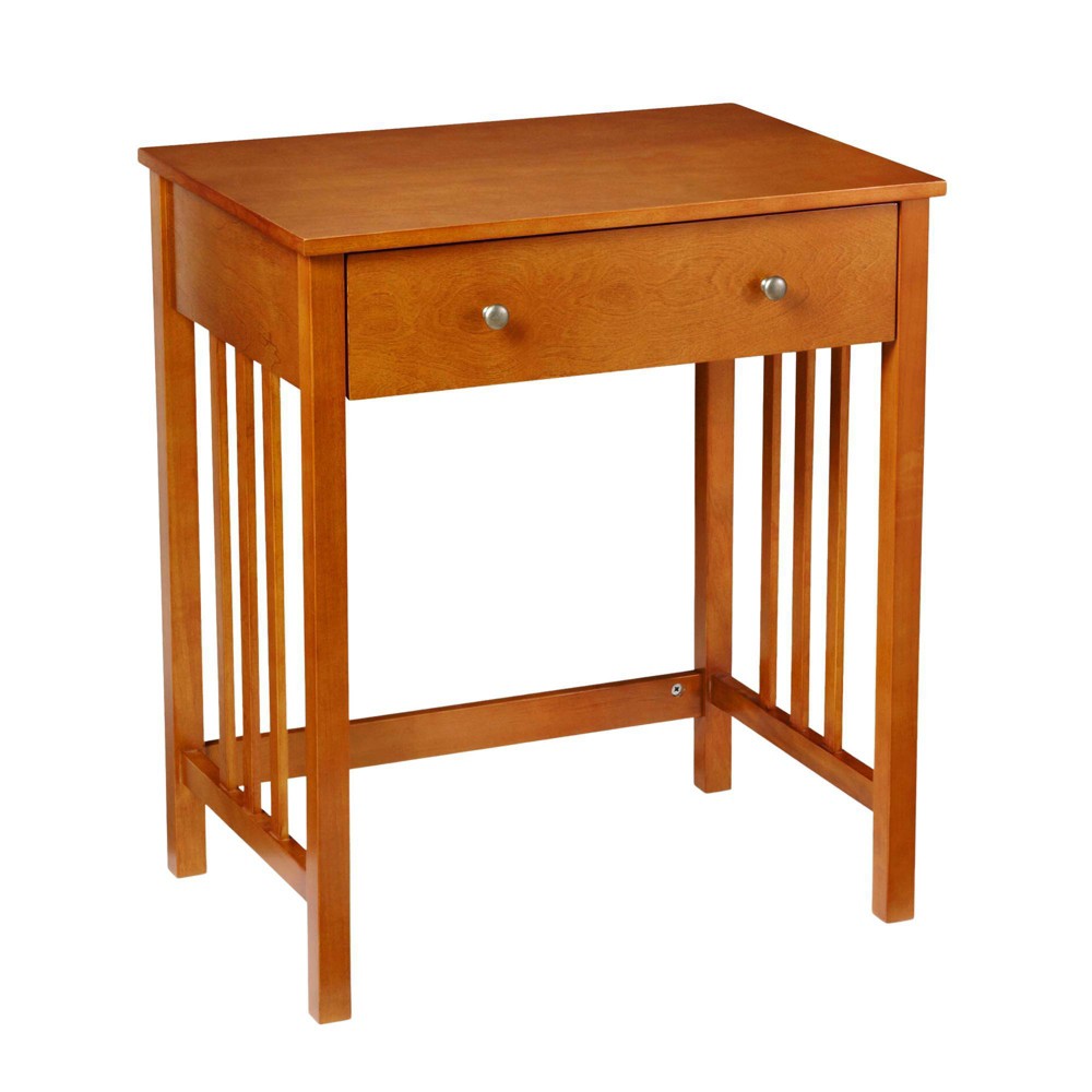 Photos - Office Desk Breighton Home Repose Mission Style Desk: Oak Finish, Space-Saving Design,