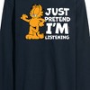 Men's - Garfield - Pretend I'm Listening Long Sleeve Graphic T-Shirt - 2 of 4