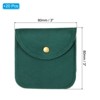 Unique Bargains Velvet Portable Rings Necklace Bracelet Earring Snap Button Storage Jewelry Pouch 20 Pcs - 2 of 4