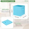 Unique Bargains Fabric Storage Bins 3 Pcs - 2 of 4