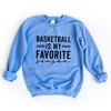 Simply Sage Market Women's Graphic Sweatshirt Basketball Is My Favorite Season - 3 of 3