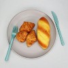 LunaLulinlk (12 pack) Grey Round Plastic Plate, 10.5-Inch - 2 of 4
