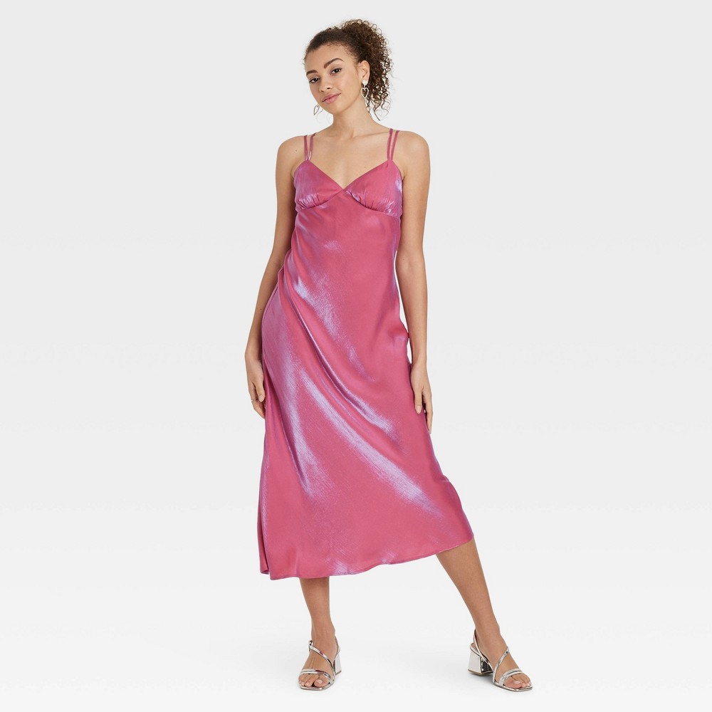 Women's Iridescent Maxi Slip Dress - Wild Fable™ Pink XS