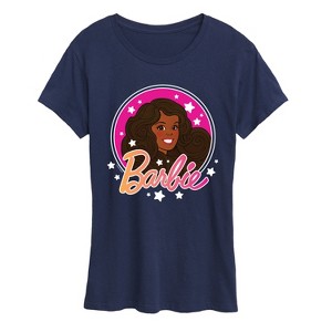 Women's - Barbie - Retro Barbie Logo -Adult Women's Short Sleeve Graphic T-Shirt Short Sleeve Graphic T-Shirt - 1 of 4