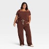 Women's Short Sleeve Off the Shoulder Suede Top - Universal Thread™ - 3 of 3