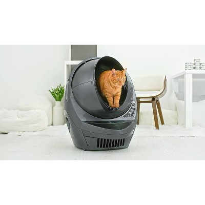 Gray Automated Self-Cleaning Cat Litter Box with WiFi
