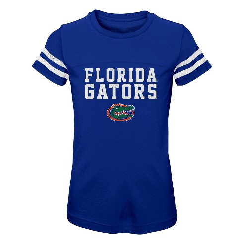 NCAA Florida Gators Girls' Striped T-Shirt - image 1 of 1