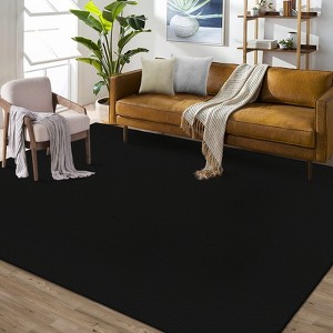 Area Rugs Living Room Machine Washable Modern Solid Accent Rug Low Pile Non-Slip Carpet for Dining Room Office - 1 of 4