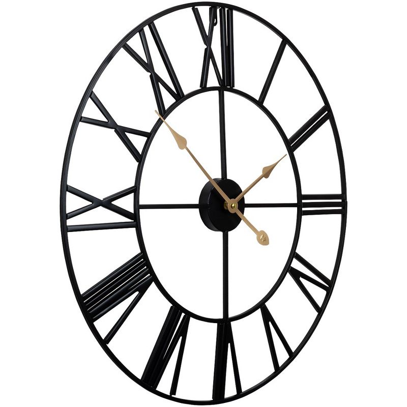 Sorbus Oversized Metal Decorative Analog Round Wall Clock - Beautifully decorate any wall space in the household, 5 of 10