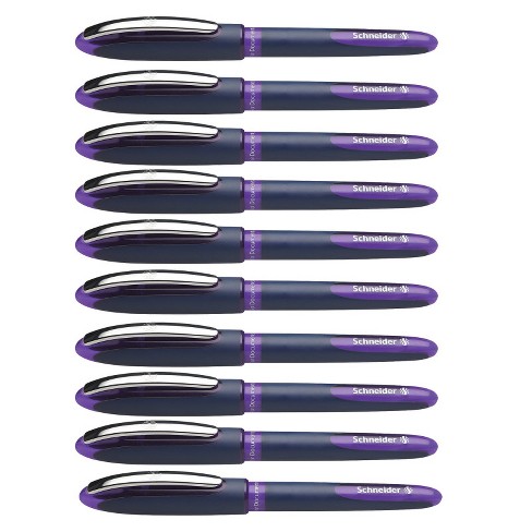 Schneider One Business Rollerball Pens, 0.6mm, Violet, Pack Of 10 : Target