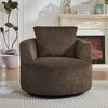 Lyngins Modern 360° Swivel Sofa Chair, Compressible Swivel Barrel Chair, Reading Chair with Hassle-Free Assembly, Accent Chair for Living Room - 2 of 4
