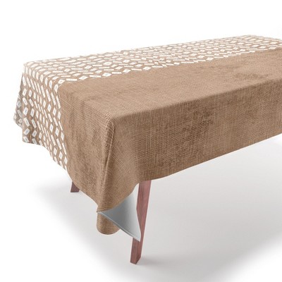 Sheila Wenzel-Ganny Two Toned Tan Texture Tablecloth - Deny Designs