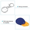 Unique Bargains PU Leather Keychain Holder ID Key Cards Key Fobs with Rings 2 Pcs - 4 of 4